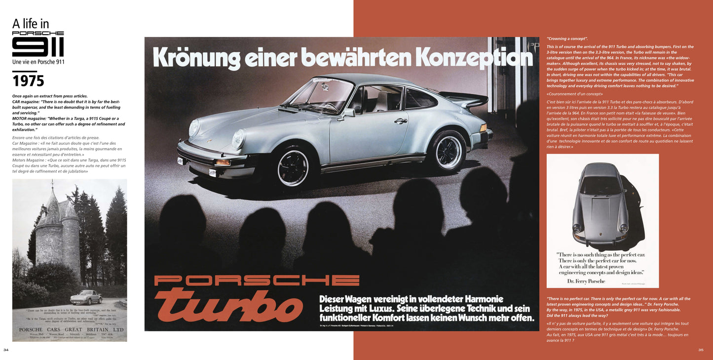 Le livre " Une Vie En Porsche 911 " + 6 posters A4 et 3 posters A3 + catalogue 2.7 1973 + port offert