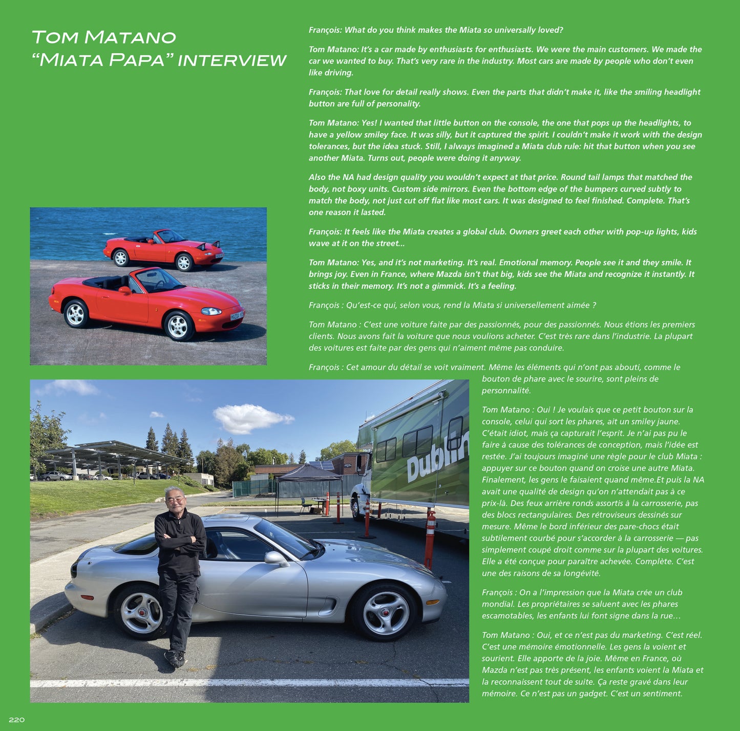 Le livre livre "Une Vie en MX-5" + cadeaux