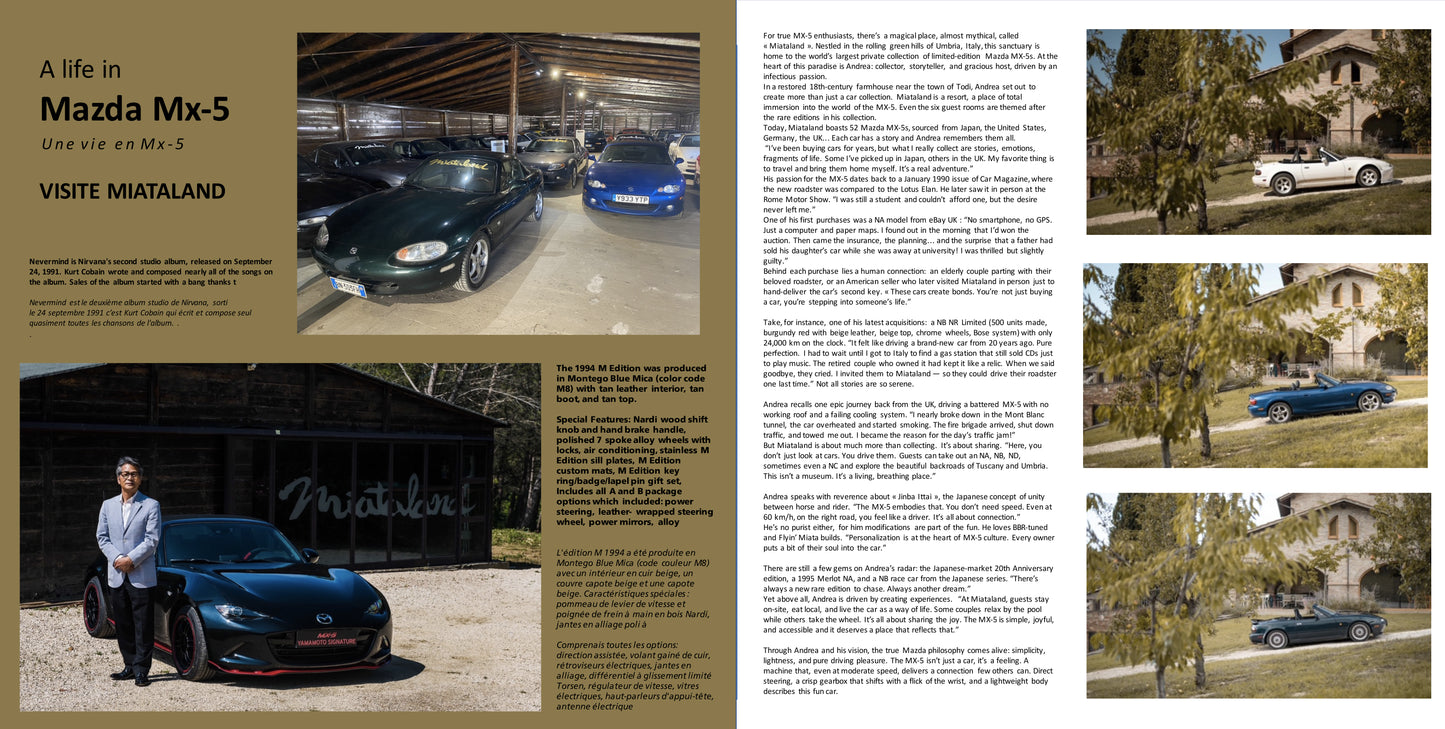 Le livre livre "Une Vie en MX-5" + cadeaux