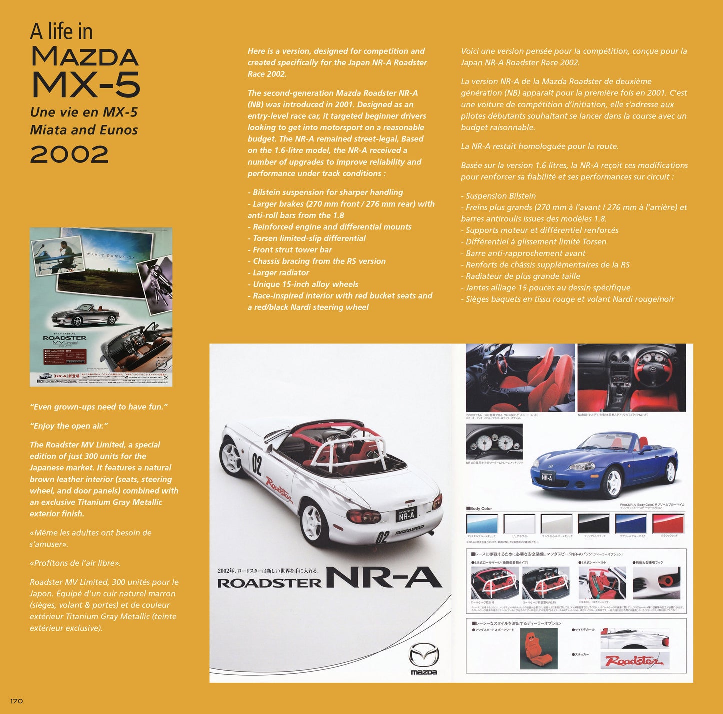 Le livre livre "Une Vie en MX-5" + cadeaux