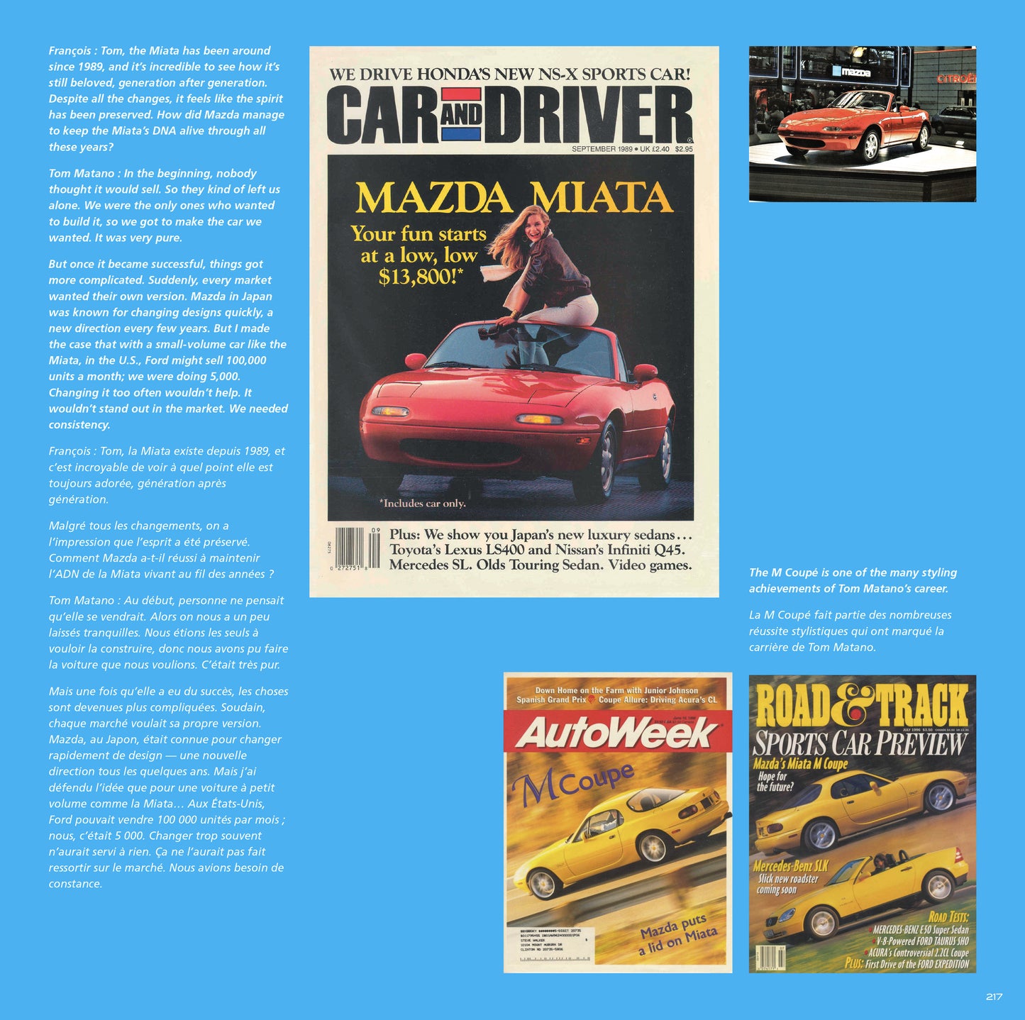 Le livre livre "Une Vie en MX-5" + cadeaux