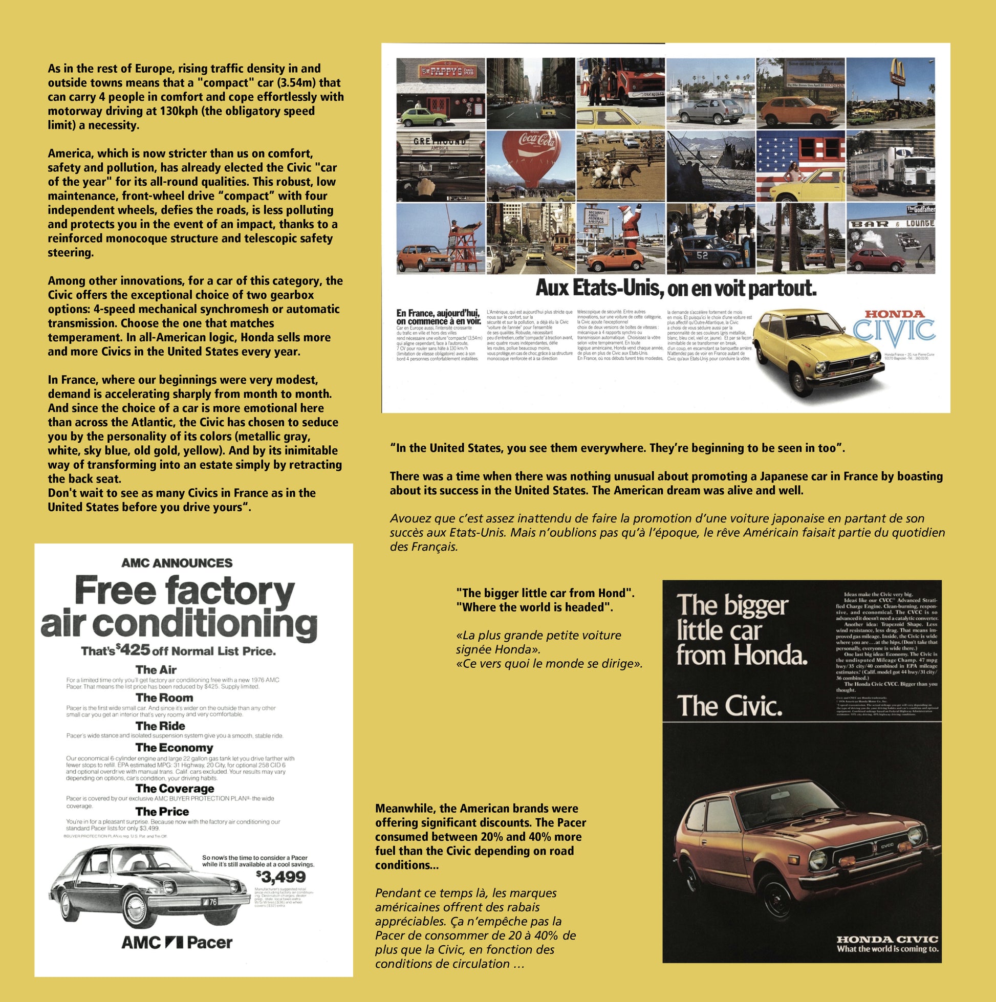 page book  a life in honda civic livre une vie en honda civic 