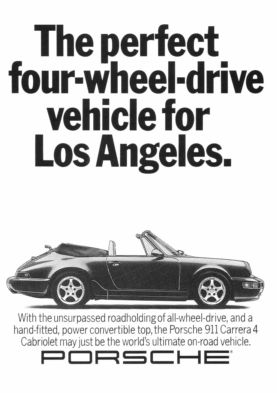 Poster alone  "How beat the trafic home" Porsche 911