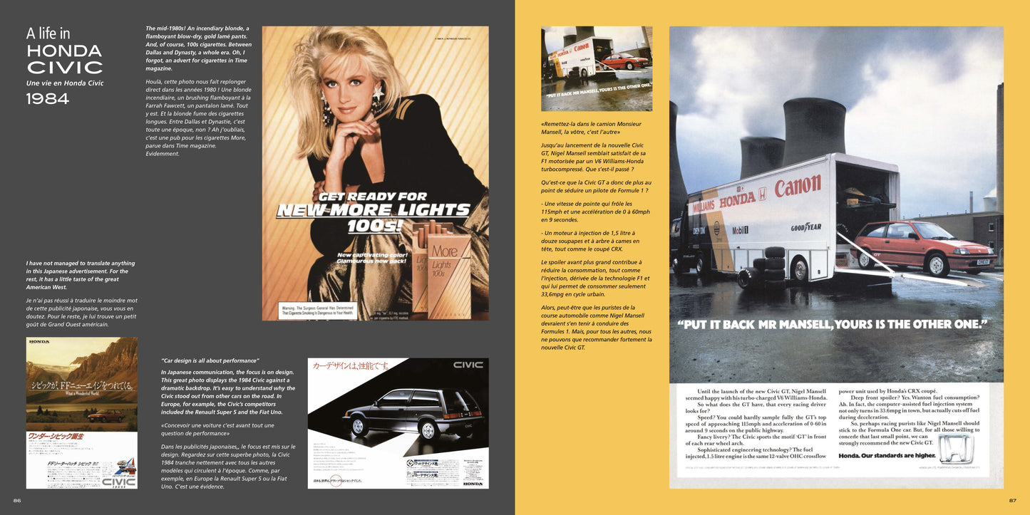A Life In Honda Civic the book + gifts Une Vie En Honda Civic