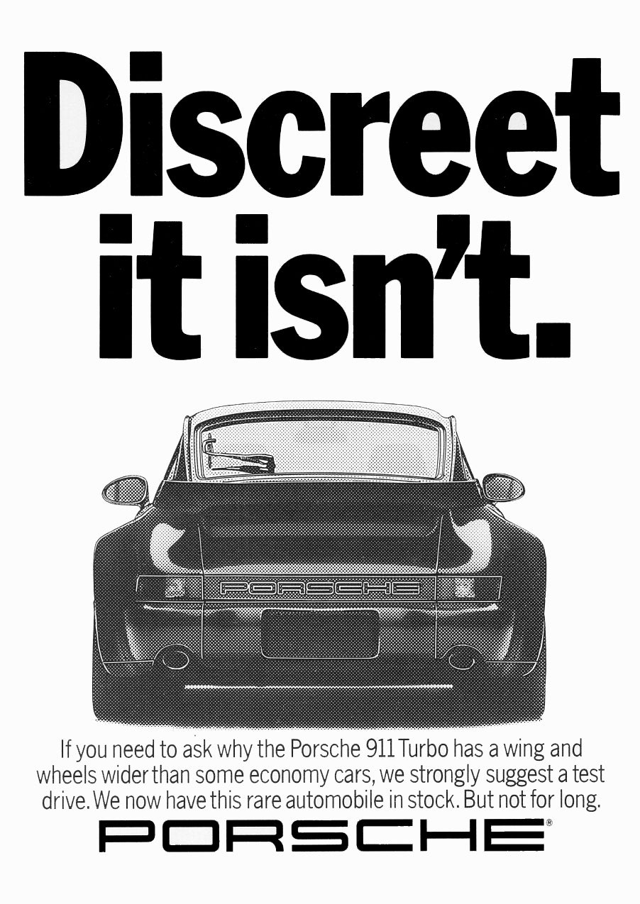 Poster alone  "How beat the trafic home" Porsche 911