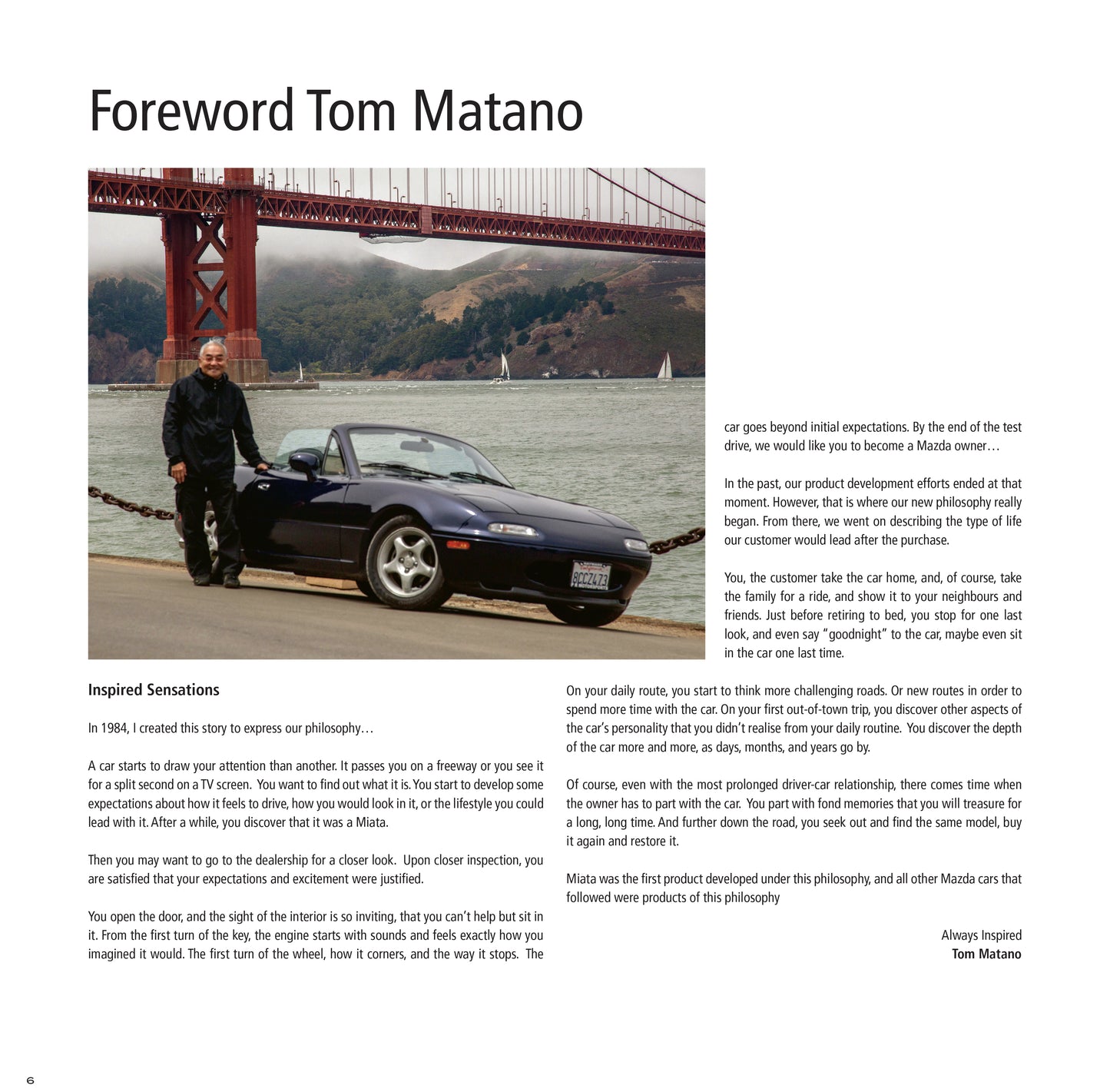 Le livre livre "Une Vie en MX-5" + cadeaux