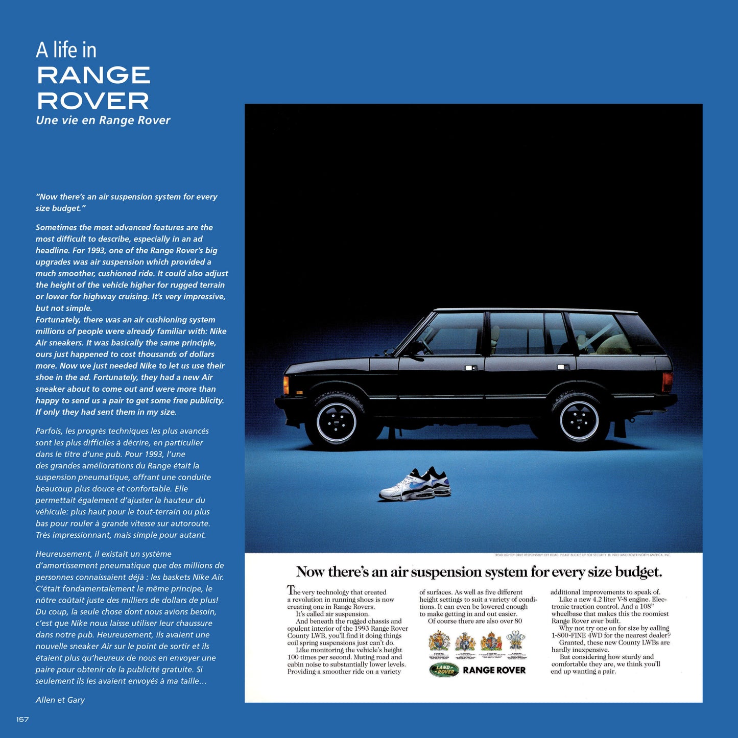 The book " A Life In Range Rover " + 6 posters