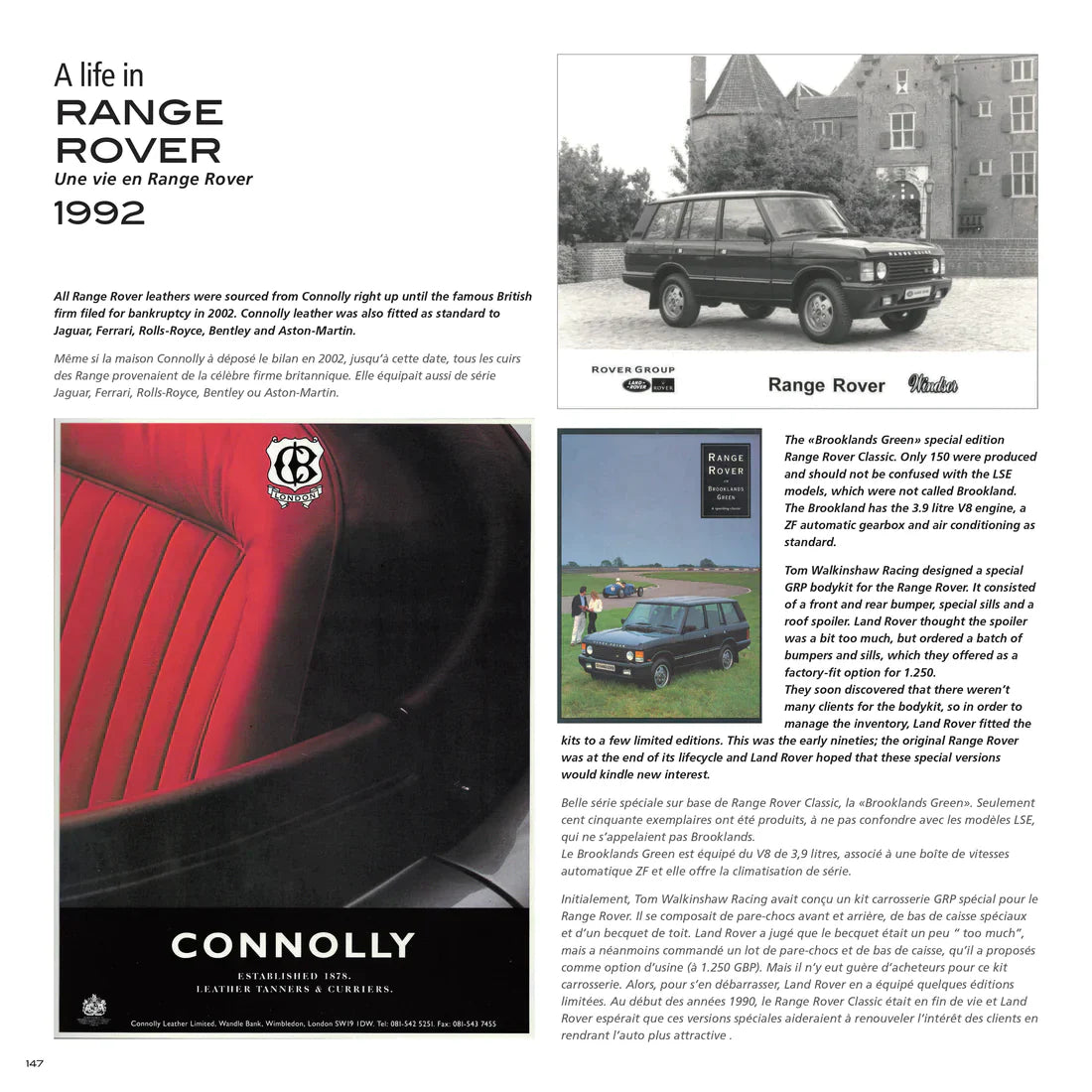 The book " A Life In Range Rover " + 6 posters